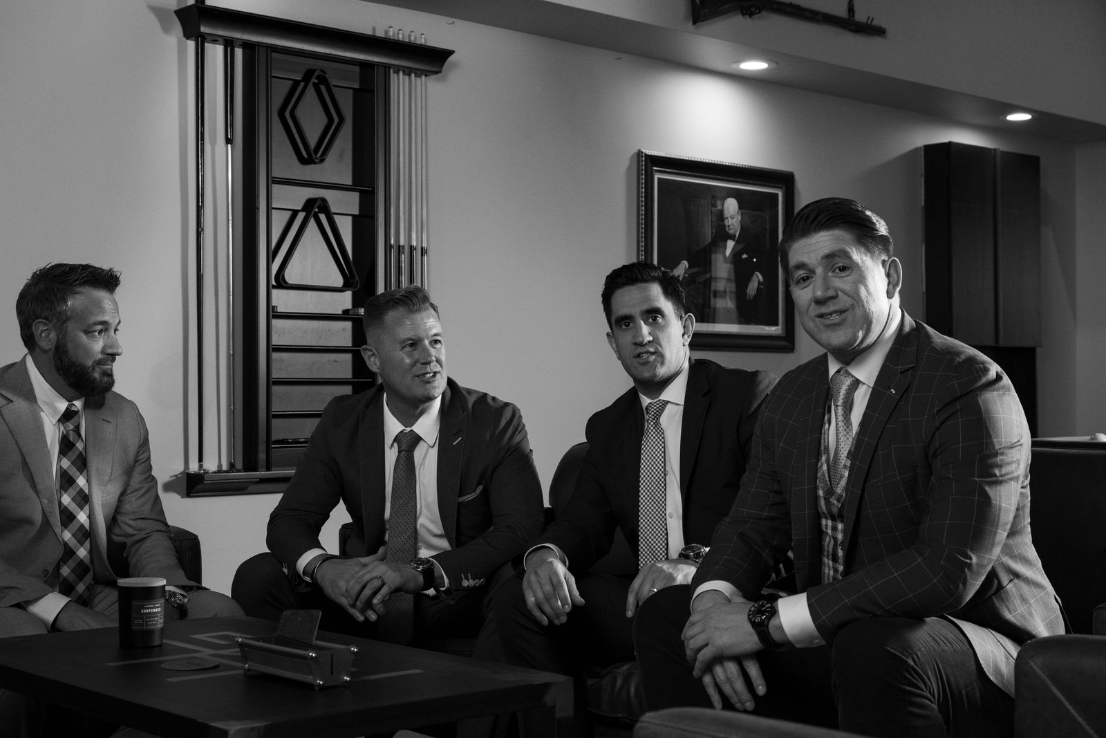 Pro Hospitality Group ownership team on a Phoenix rooftop